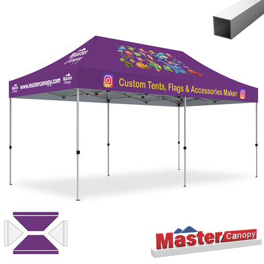 Custom Canopy Tent 10x10/10x15/10x20 Brand Union (Commercial & Premium+)