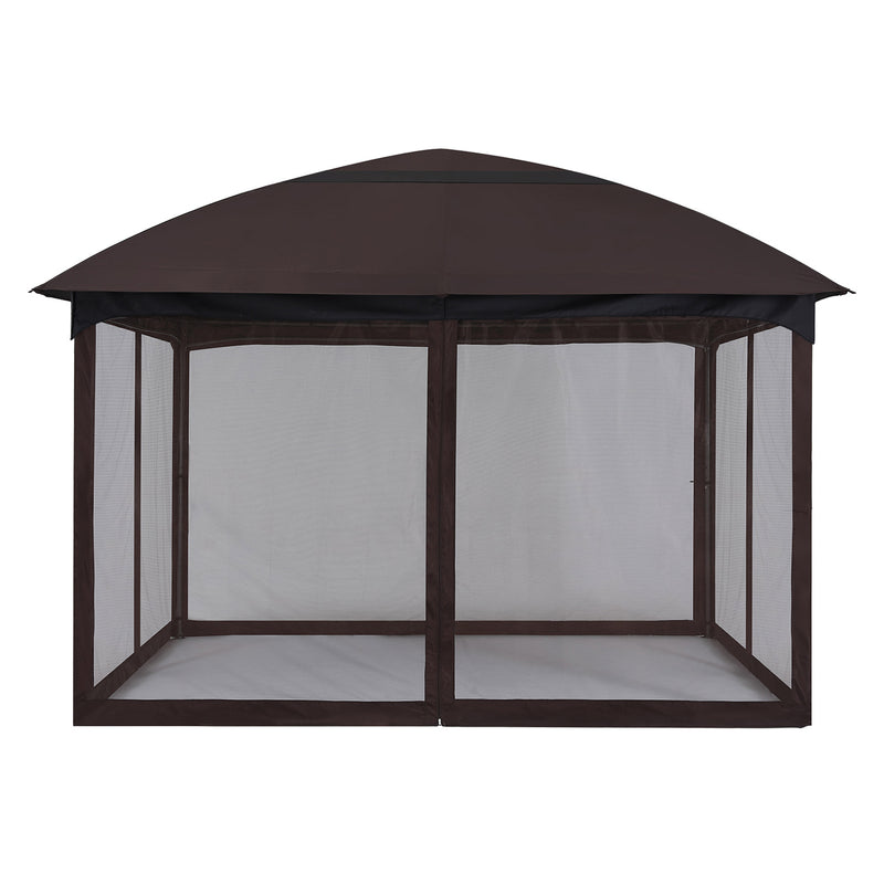 Load image into Gallery viewer, 11x11/10x12 Soft Top Outdoor Garden Gazebo for Patios with Netting Walls
