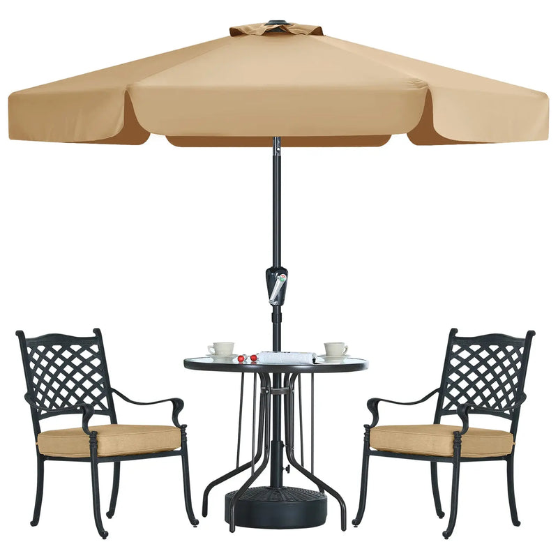 Load image into Gallery viewer, MASTERCANOPY Valance Patio Umbrella for Outdoor Table Market 6/8 Ribs
