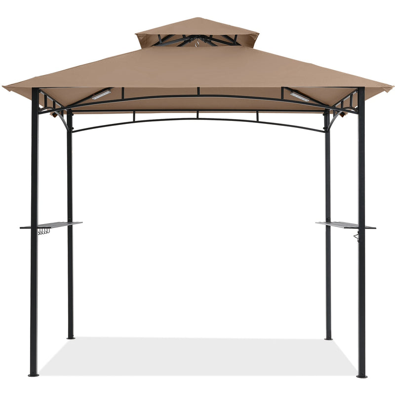 Load image into Gallery viewer, 8x5 Grill Gazebo Outdoor BBQ Gazebo Canopy with 2 LED Lights-CA
