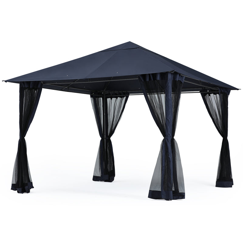 Load image into Gallery viewer, 11x11FT Outdoor Patio Gazebo Canopy with Mosquito Netting
