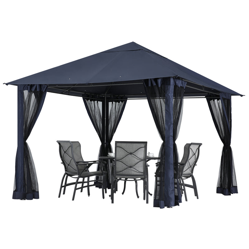 Load image into Gallery viewer, 11x11FT Outdoor Patio Gazebo Canopy with Mosquito Netting
