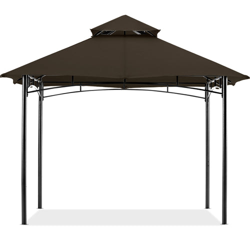 10x12/11x11 Outdoor Garden Patio Gazebo with Stable Steel Farme-CA