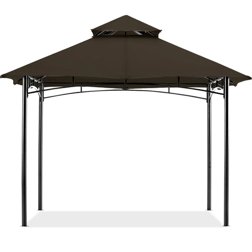 10x12/11x11 Outdoor Garden Patio Gazebo with Stable Steel Farme-CA
