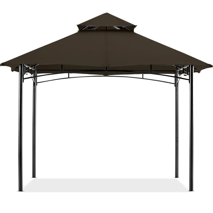 10x12/11x11 Outdoor Garden Patio Gazebo with Stable Steel Farme-CA