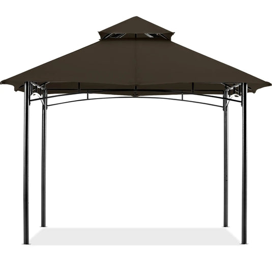 10x12/11x11 Outdoor Garden Patio Gazebo with Stable Steel Farme-CA