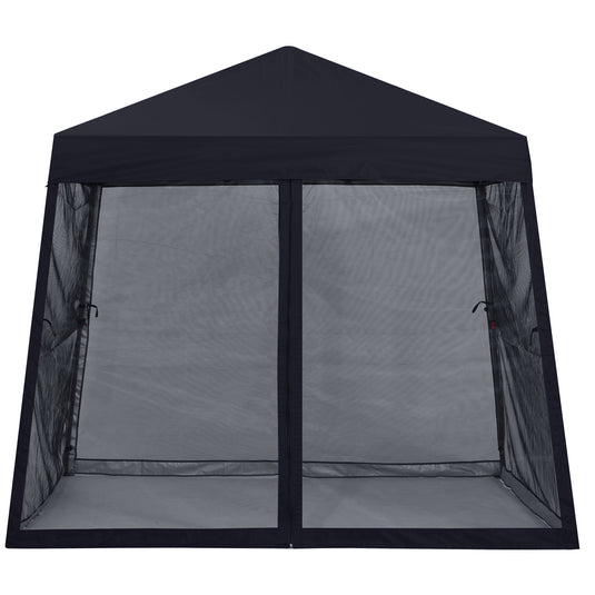 Leisure Sports 8x8/10x10/11x11 Pop Up Stable Canopy Tent with Mosquito Netting
