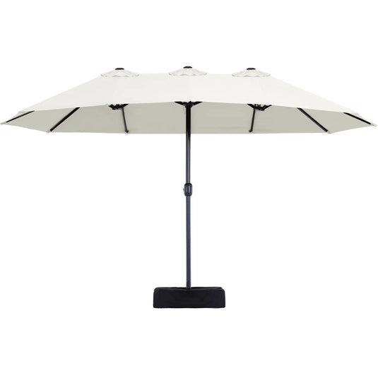 15FT Patio Outdoor Umbrella Double Sided Large Umbrella