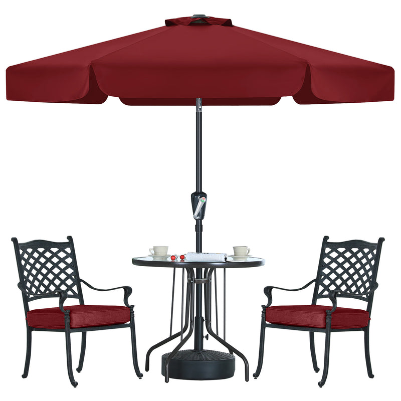 Load image into Gallery viewer, MASTERCANOPY 7.5FT/9FT Valance Patio Umbrella for Outdoor Table Market-CA
