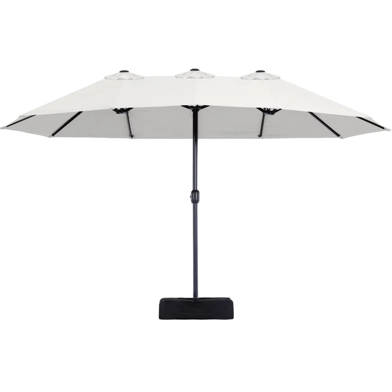 15FT Patio Outdoor Umbrella Double Sided Large Umbrella