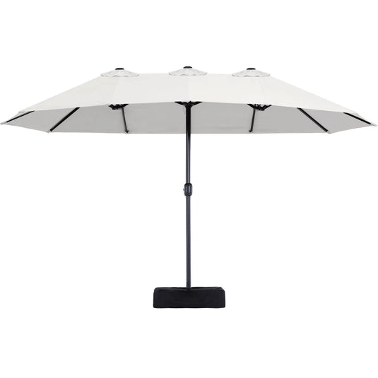 15FT Patio Outdoor Umbrella Double Sided Large Umbrella