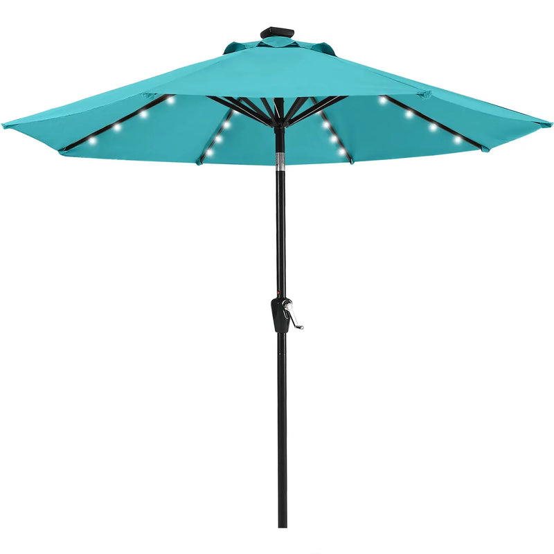 Load image into Gallery viewer, MASTERCANOPY Patio Umbrella with 32 Solar LED Lights 6/8 Ribs-CA
