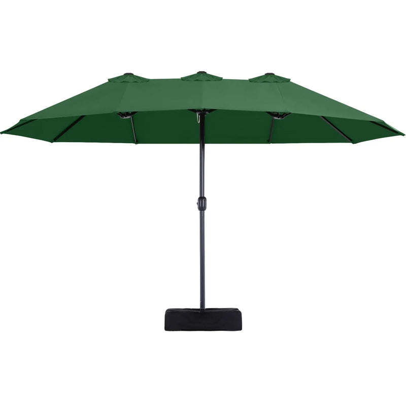 15FT Patio Outdoor Umbrella Double Sided Large Umbrella