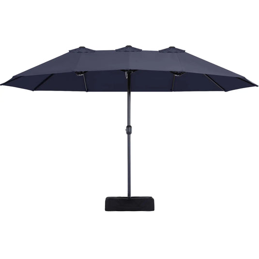15FT Patio Outdoor Umbrella Double Sided Large Umbrella