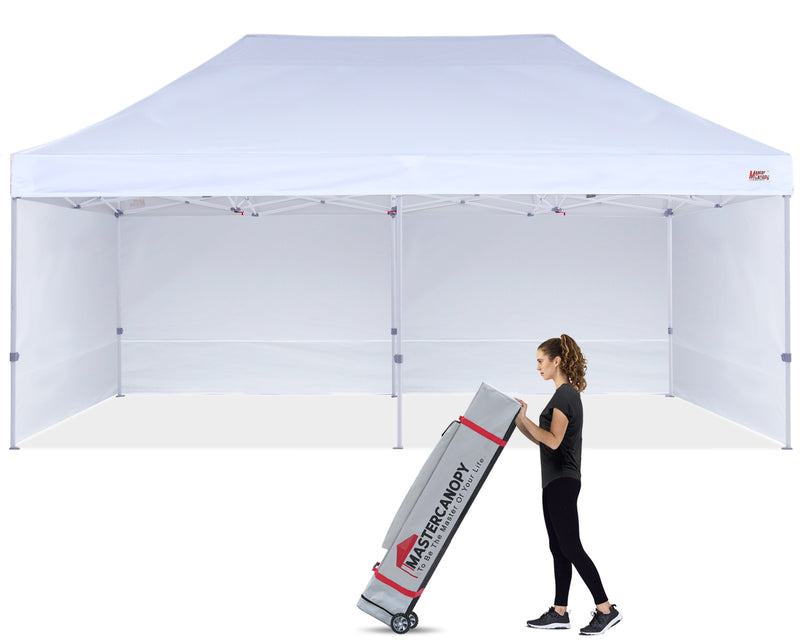 Load image into Gallery viewer, Mastercanopy Lite-30 Commercial Canopy Tent with Sidewalls - 10x10, 10x15, 10x20
