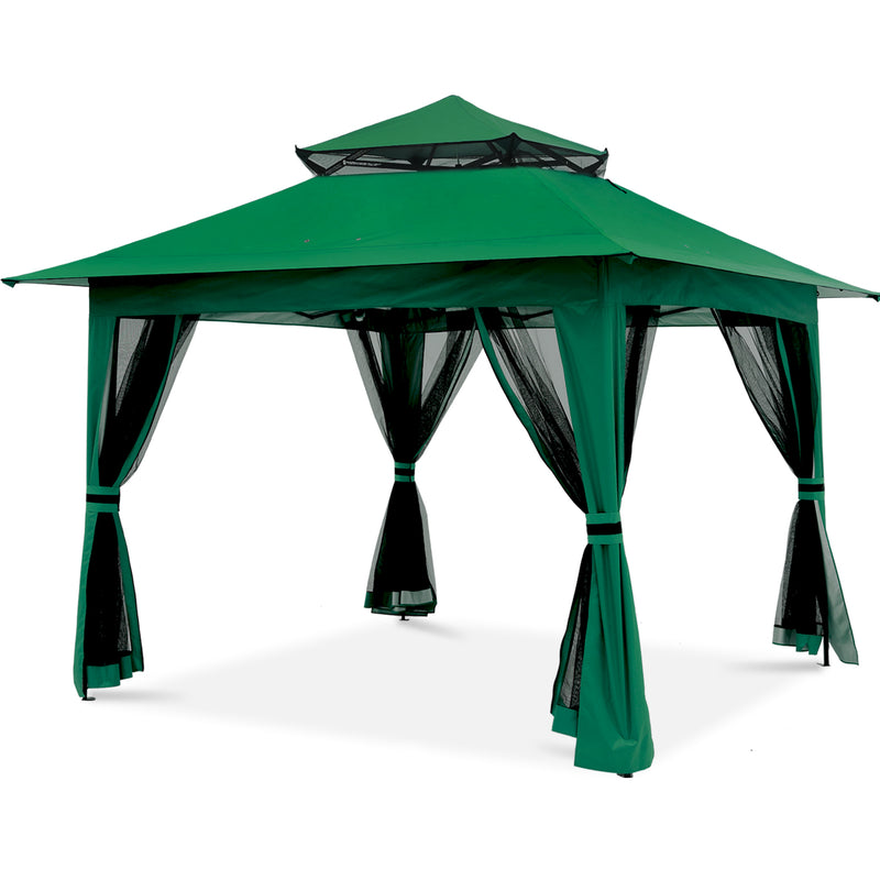 Load image into Gallery viewer, 13x13 Patio Gazebo Outdoor Pop Up Gazebo with Mesh Walls
