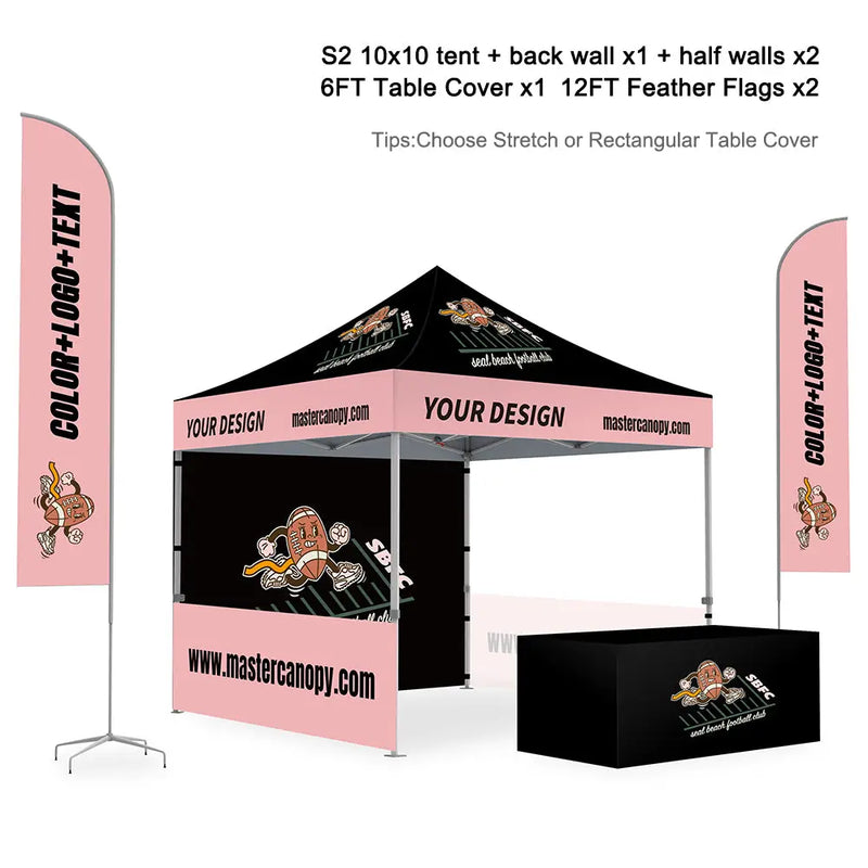 Load image into Gallery viewer, Premium+ Series Custom Canopy Tent 10x10 Full Case Vision Super Value Package
