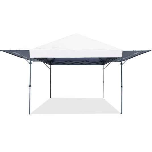 Leisure Sports 10x17 Pop-up Gazebo Canopy Tent with Double Adjustable Awnings