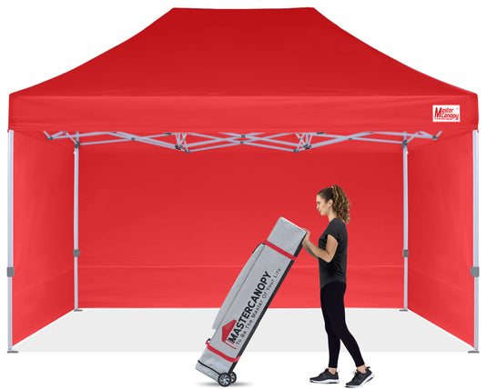 Mastercanopy Lite-30 Commercial Canopy Tent with Sidewalls - 10x10, 10x15, 10x20