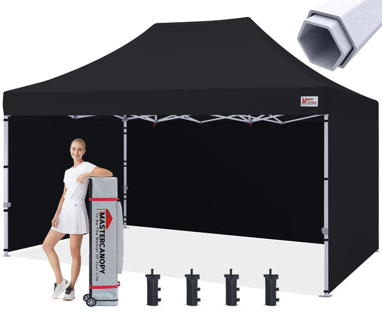 Mastercanopy Core-35 Premium Heavy Duty Instant Canopy Tent with Sidewalls - 10x10, 10x15, 10x20