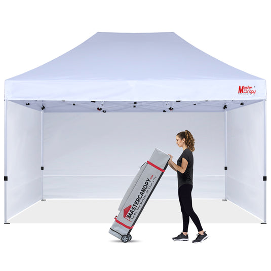 Commercial Series- 10x15/10x20 Pop-up Canopy Tent with Sidewalls-CA