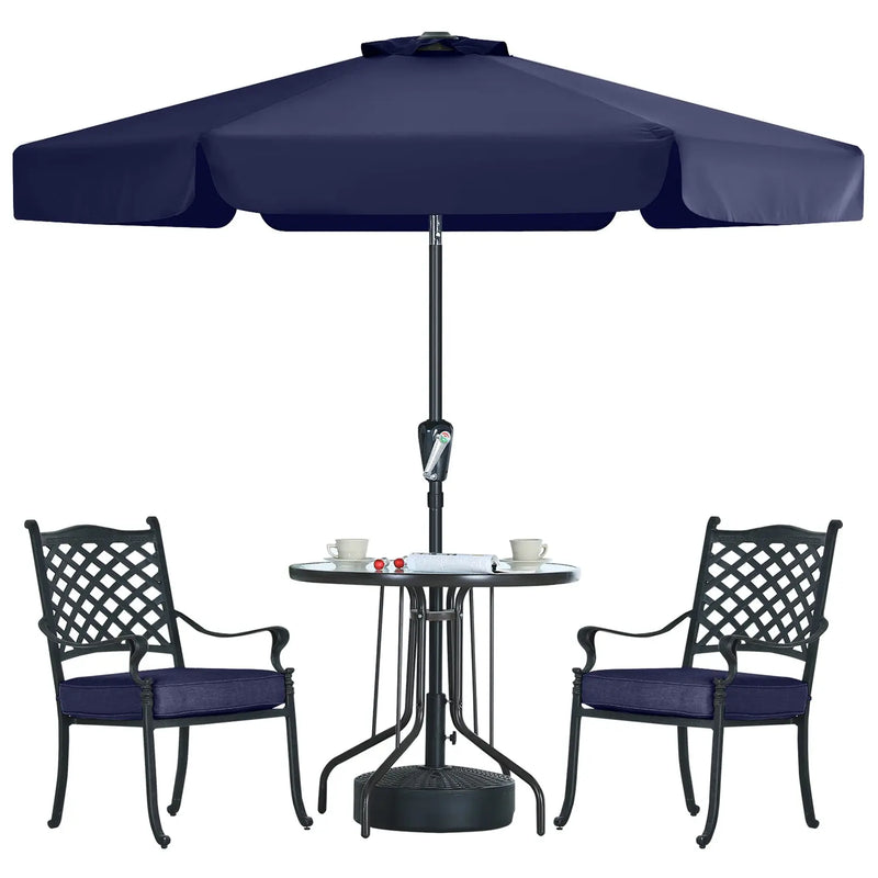 Load image into Gallery viewer, MASTERCANOPY Valance Patio Umbrella for Outdoor Table Market 6/8 Ribs
