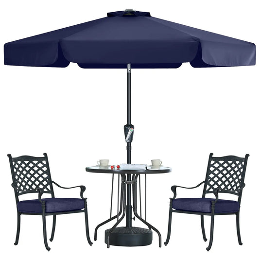 MASTERCANOPY Valance Patio Umbrella for Outdoor Table Market 6/8 Ribs