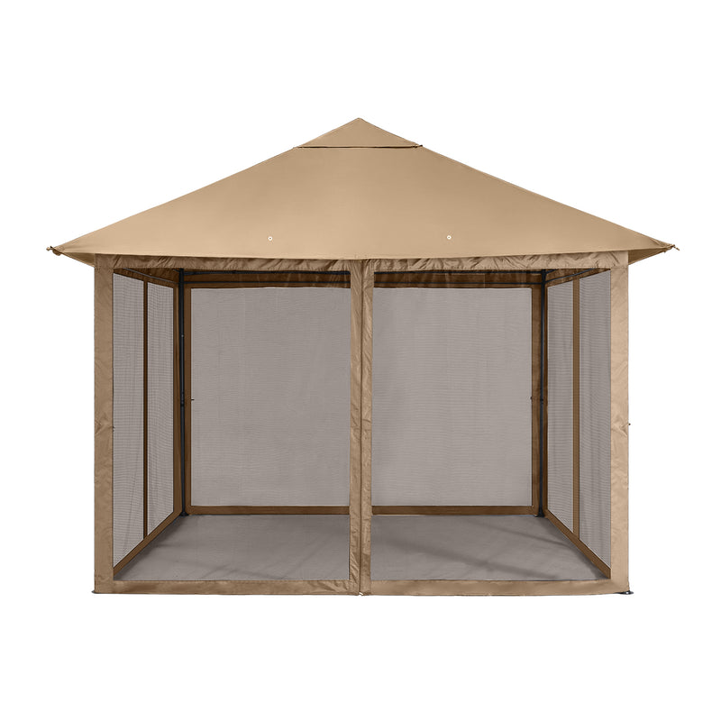 Load image into Gallery viewer, 11x11FT Outdoor Patio Gazebo Canopy with Mosquito Netting
