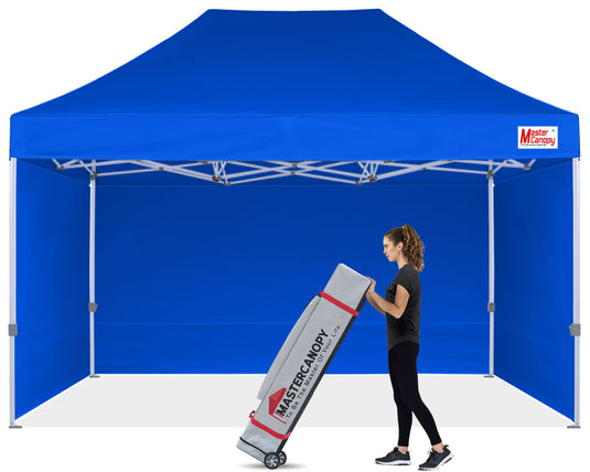 Mastercanopy Lite-30 Commercial Canopy Tent with Sidewalls - 10x10, 10x15, 10x20