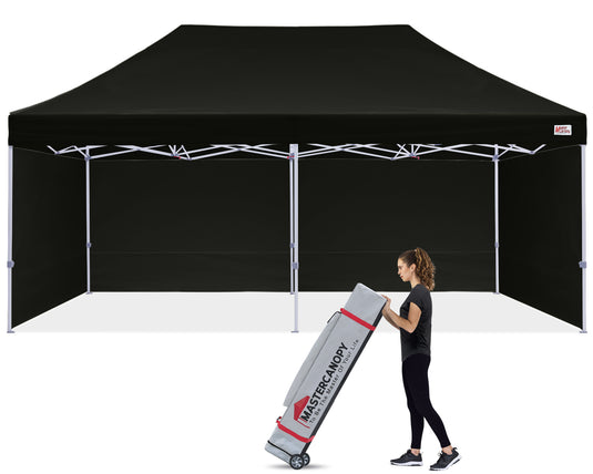 Mastercanopy Lite-30 Commercial Canopy Tent with Sidewalls - 10x10, 10x15, 10x20