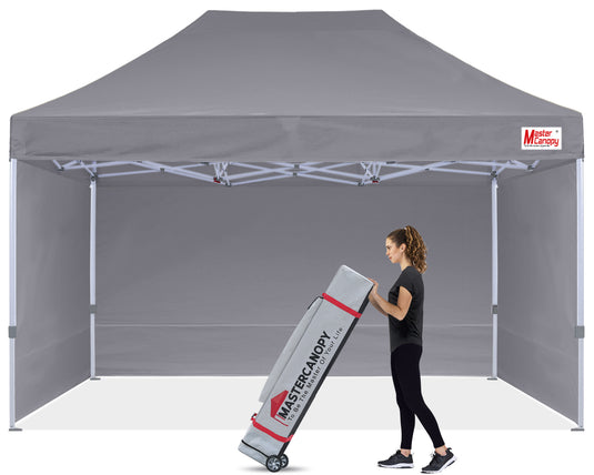 Mastercanopy Lite-30 Commercial Canopy Tent with Sidewalls - 10x10, 10x15, 10x20