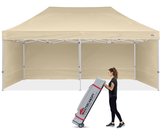 Mastercanopy Lite-30 Commercial Canopy Tent with Sidewalls - 10x10, 10x15, 10x20