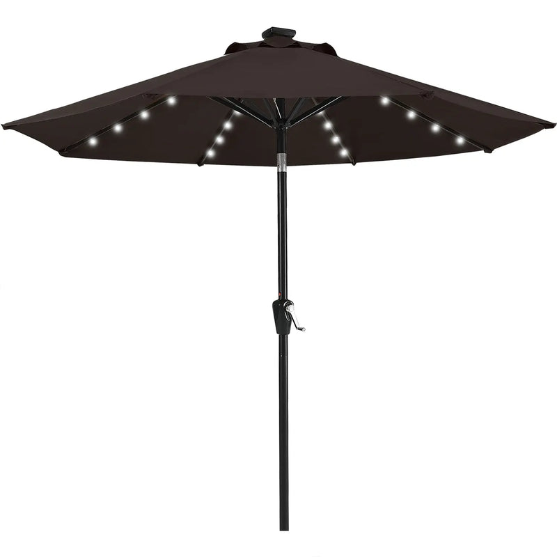 Load image into Gallery viewer, MASTERCANOPY Patio Umbrella with 32 Solar LED Lights 6/8 Ribs-CA
