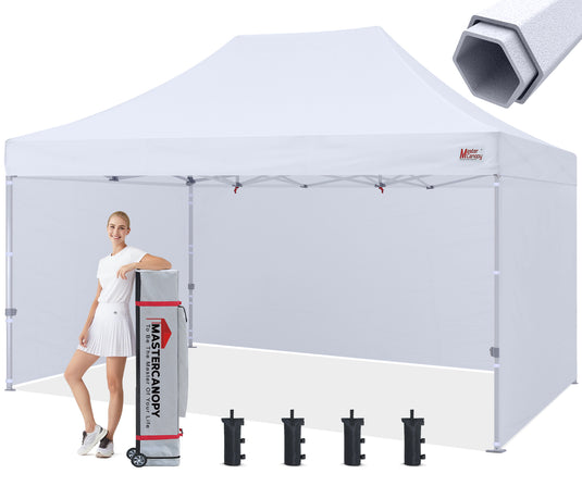 Mastercanopy Core-35 Premium Heavy Duty Instant Canopy Tent with Sidewalls - 10x10, 10x15, 10x20