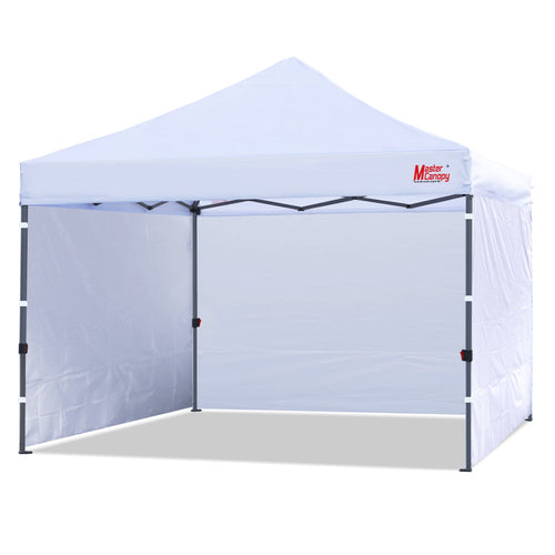 Leisure Sports- 8x8/10x10 Easy Pop-up Canopy Tent with Sidewalls-CA