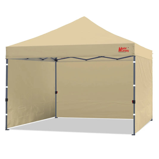 Leisure Sports- 8x8/10x10 Easy Pop-up Canopy Tent with Sidewalls-CA