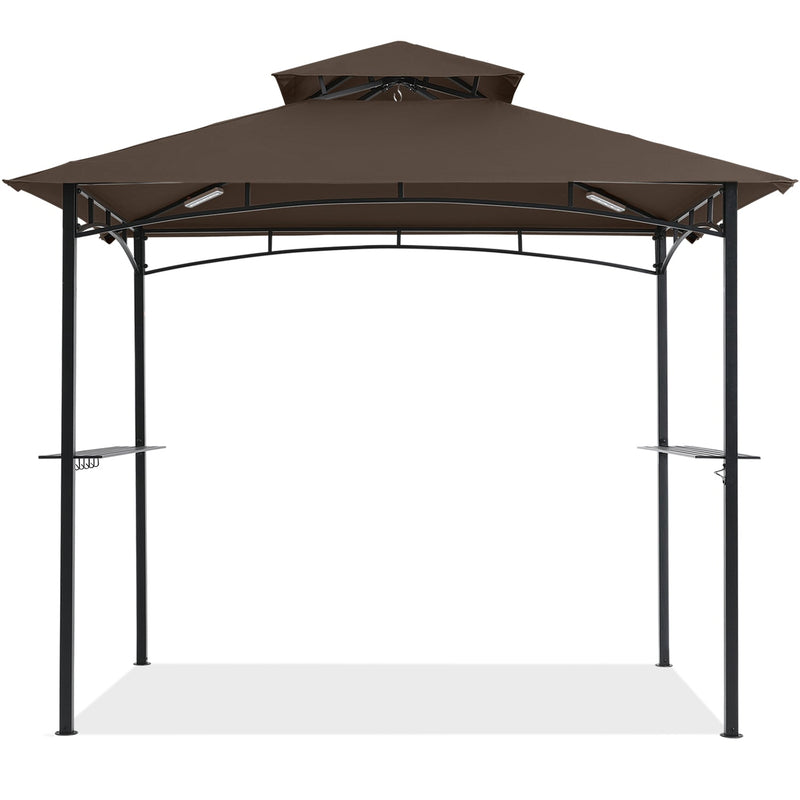 Load image into Gallery viewer, 8x5 Grill Gazebo Outdoor BBQ Gazebo Canopy with 2 LED Lights-CA
