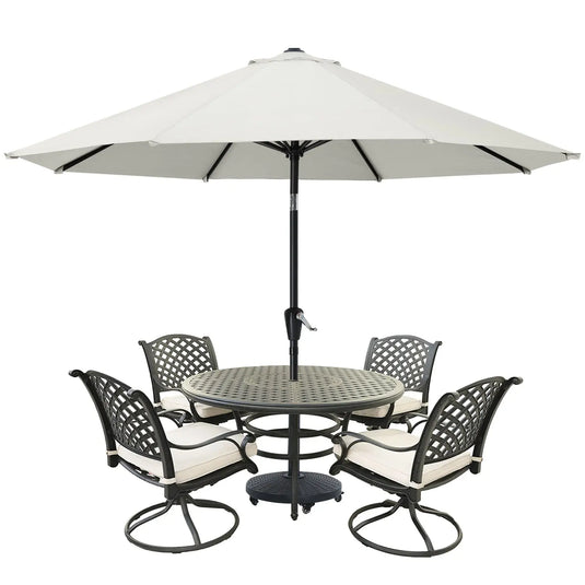 MASTERCANOPY Patio Umbrella for Outdoor Market Table 8 Ribs-CA