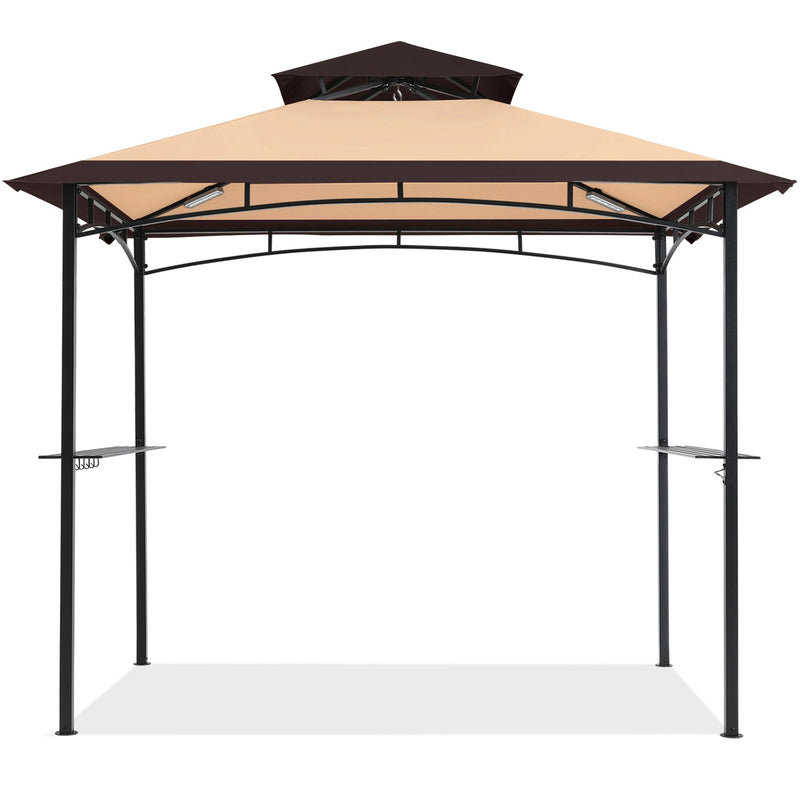 Load image into Gallery viewer, 8x5 Grill Gazebo Outdoor BBQ Gazebo Canopy with 2 LED Lights-CA
