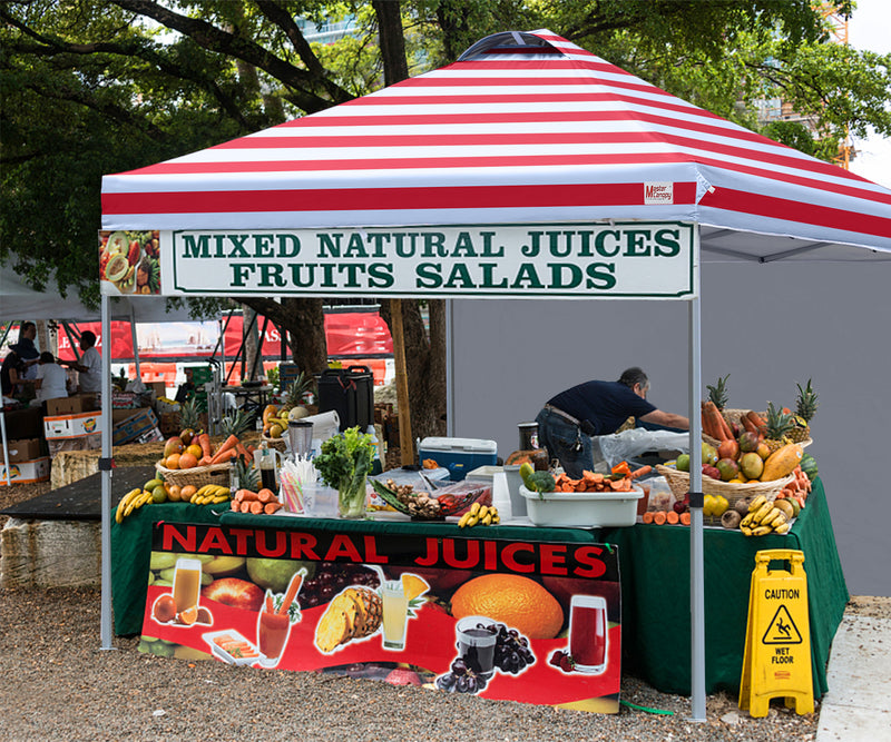Load image into Gallery viewer, Leisure Sports Durable Ez Pop-Up Canopy Tent with One Sidewall - 8x8, 10x10, 12x12
