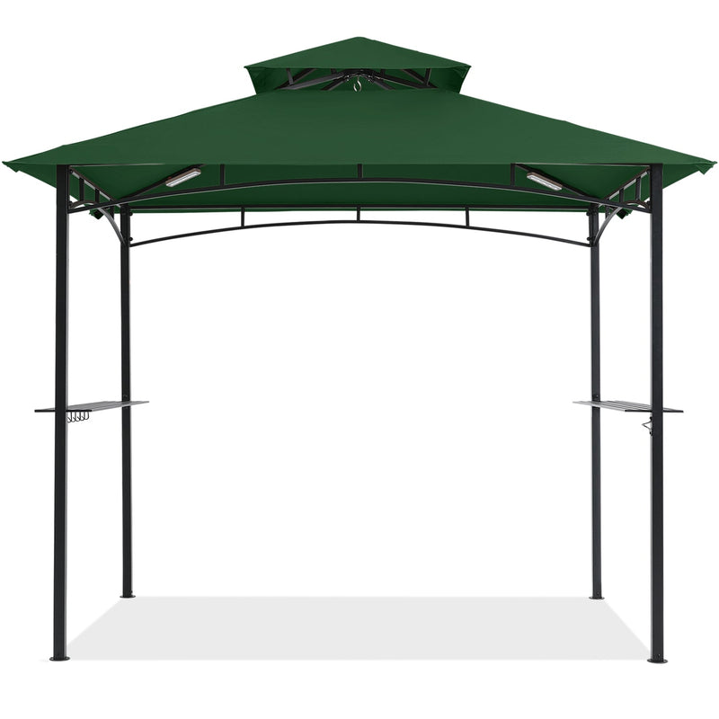 Load image into Gallery viewer, 8x5 Grill Gazebo Outdoor BBQ Gazebo Canopy with 2 LED Lights-CA
