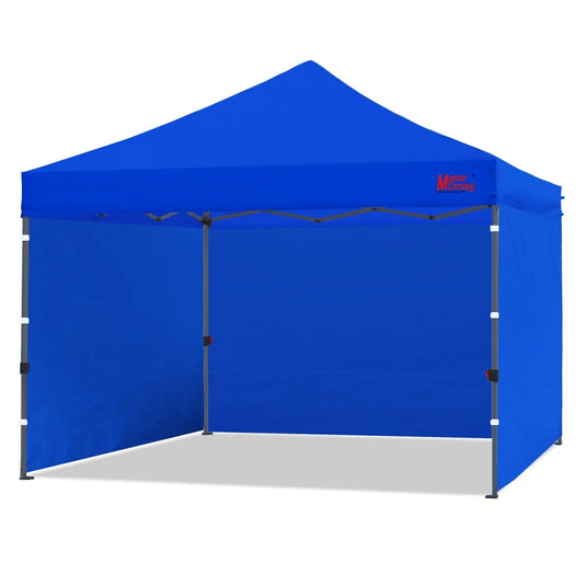 Leisure Sports- 8x8/10x10 Easy Pop-up Canopy Tent with Sidewalls-CA