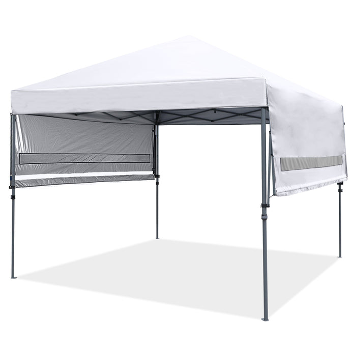 Leisure Sports 10x17 Pop-up Gazebo Canopy Tent with Double Adjustable Awnings