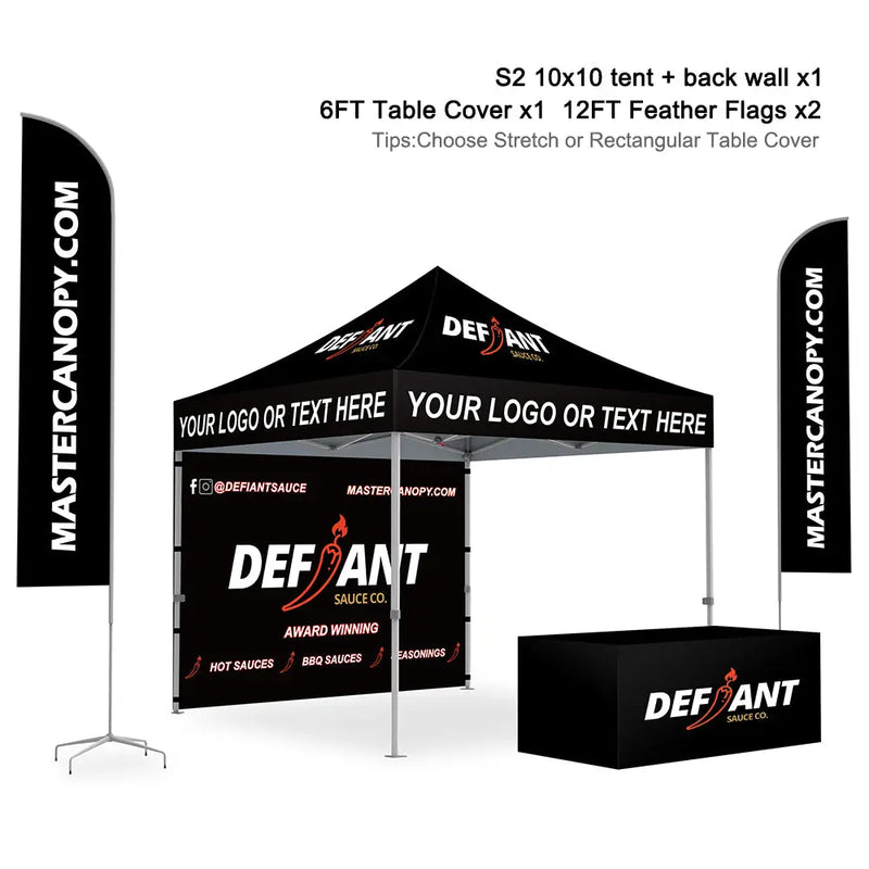 Load image into Gallery viewer, Premium+ Series Custom Canopy Tent 10x10 Full Case Vision Super Value Package
