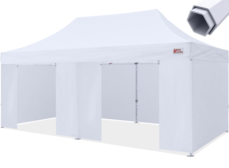 Load image into Gallery viewer, Mastercanopy Core-35 Premium Heavy Duty Instant Canopy Tent with Sidewalls - 10x10, 10x15, 10x20
