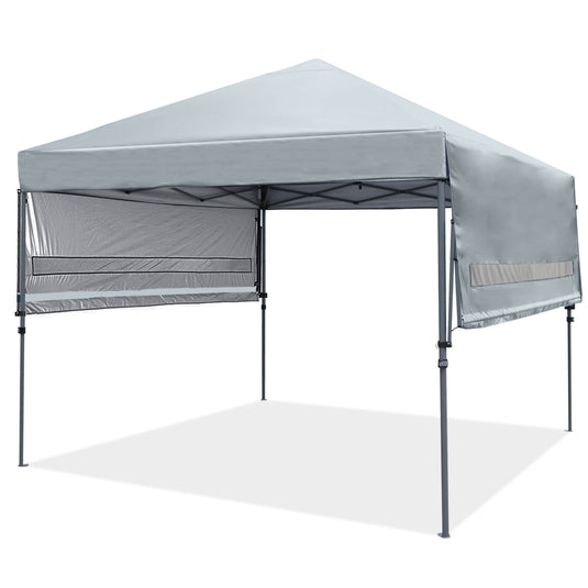 Leisure Sports 10x17 Pop-up Gazebo Canopy Tent with Double Adjustable Awnings