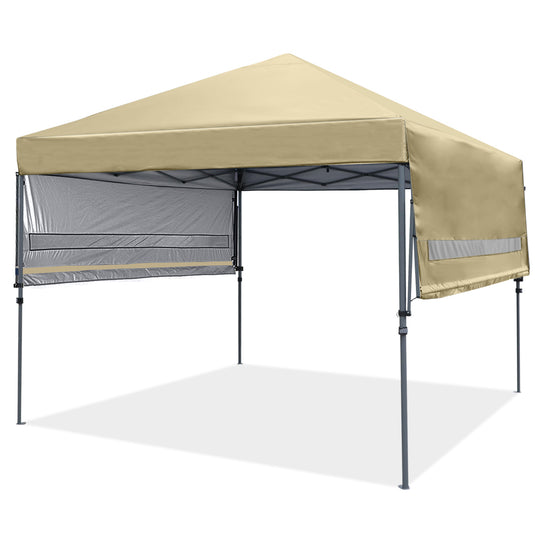 Leisure Sports 10x17 Pop-up Gazebo Canopy Tent with Double Adjustable Awnings