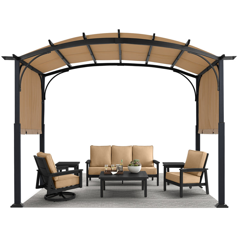 Load image into Gallery viewer, MASTERCANOPY Outdoor Retractable Pergola with Sun Shade Patio Garden Pergola
