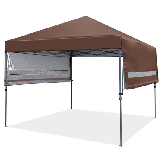 Leisure Sports 10x17 Pop-up Gazebo Canopy Tent with Double Adjustable Awnings