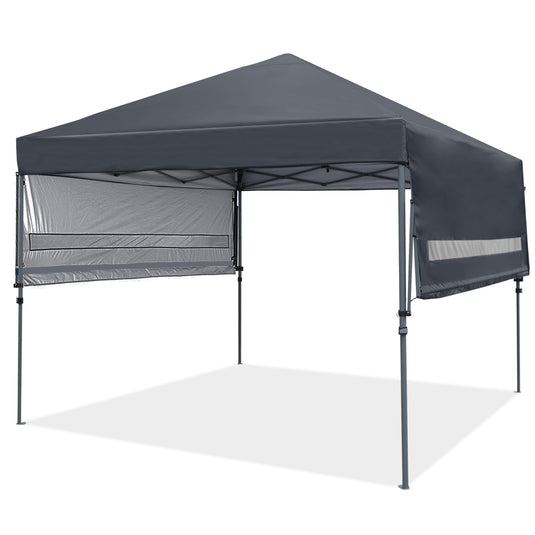 Leisure Sports 10x17 Pop-up Gazebo Canopy Tent with Double Adjustable Awnings